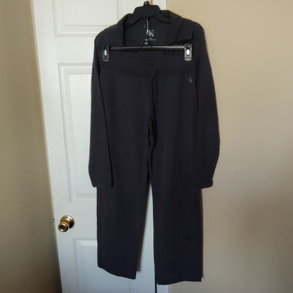 Calvin Klein Dark Grey Jogging Suit EUC